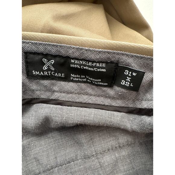 Nordstrom Mens Shop SmartCare Wrinkle Free Chino Straight Leg Pants Mens 31 X 32 - Picture 5 of 7